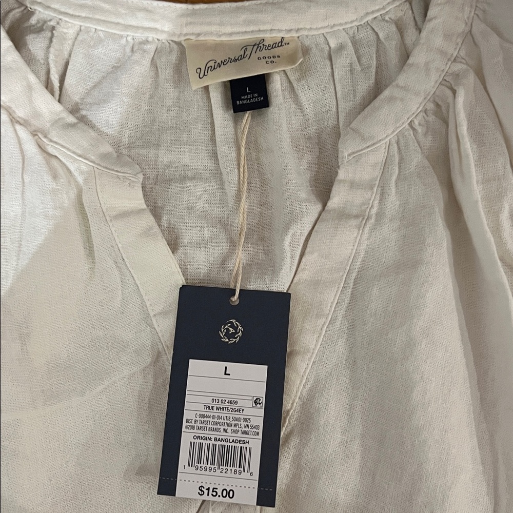 Universal Thread Cream Women's Blouse - Picture 3 of 4